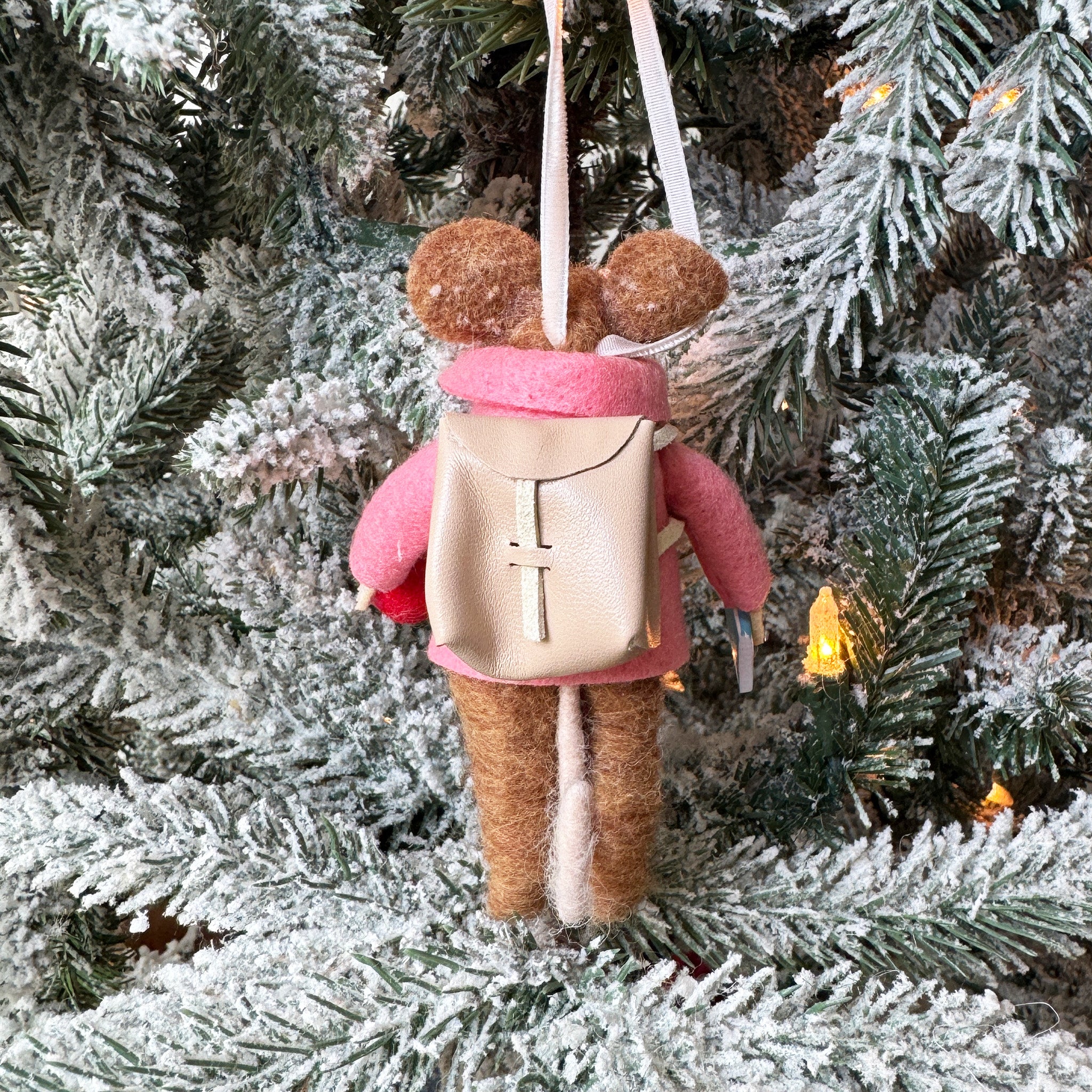 Student With Backpack Mouse Ornament