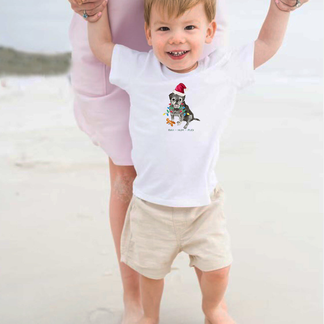 Bah Hum Pug Toddler Tee