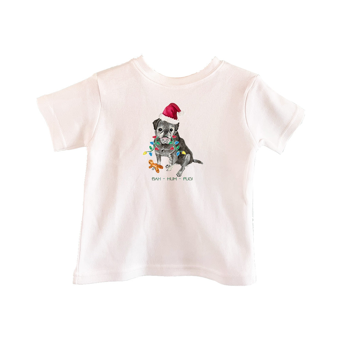 Bah Hum Pug Toddler Tee