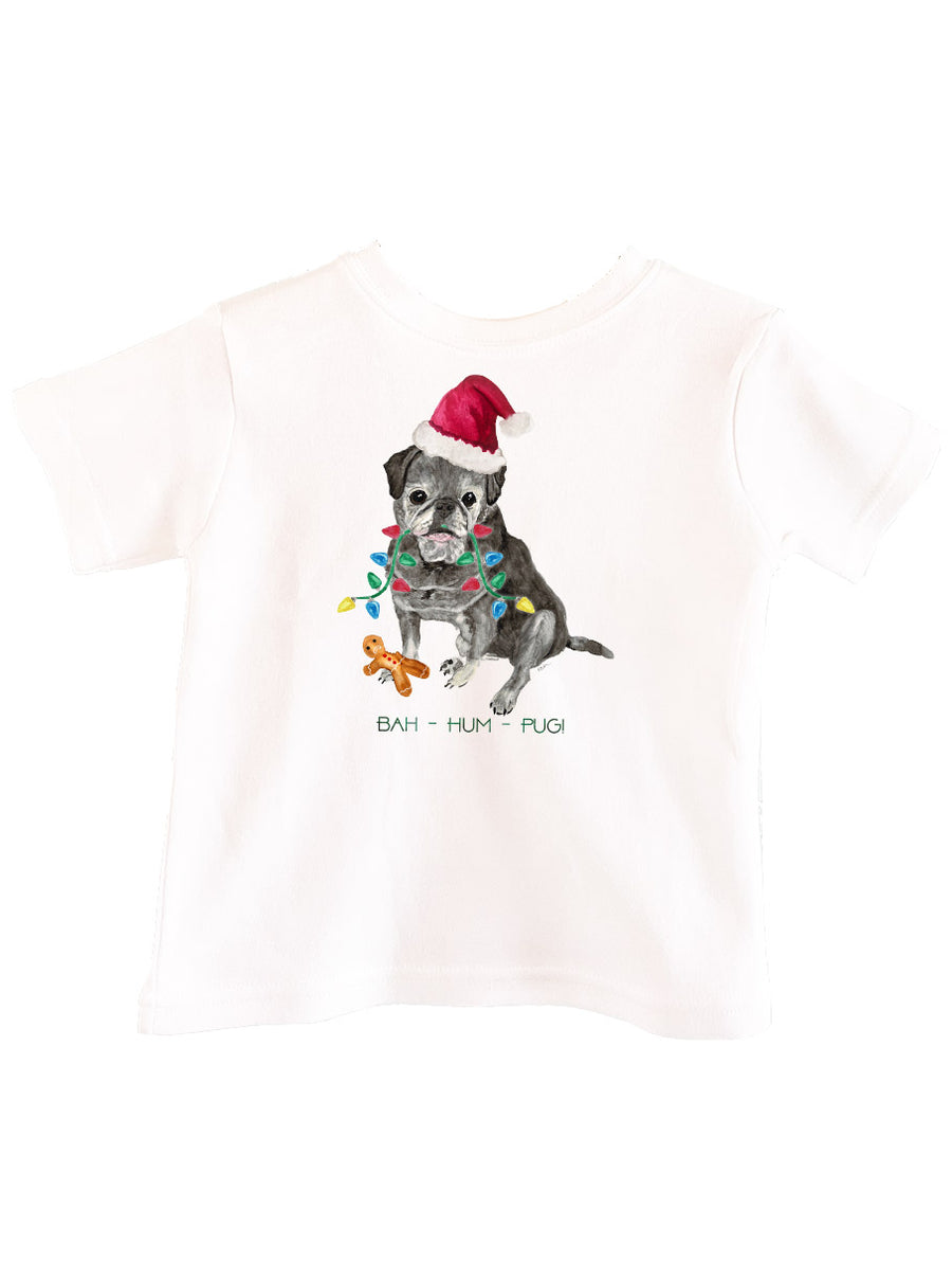 Bah Hum Pug Toddler Tee