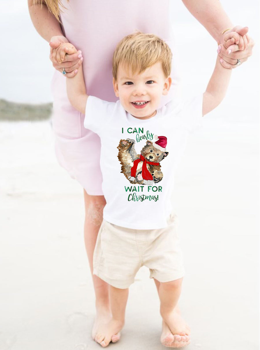 I Can Bearly Wait For Christmas Child's Tee
