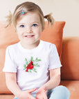 Cardinal On Snowy Branch Toddler Tee