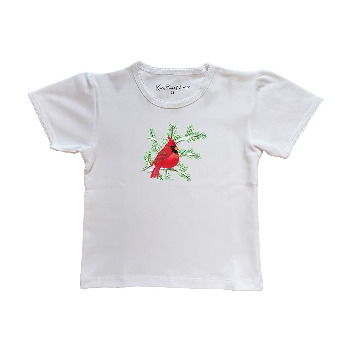 Cardinal On Snowy Branch Toddler Tee