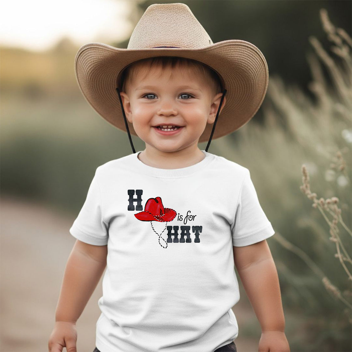 H Is For Hat Boy Toddler Tee