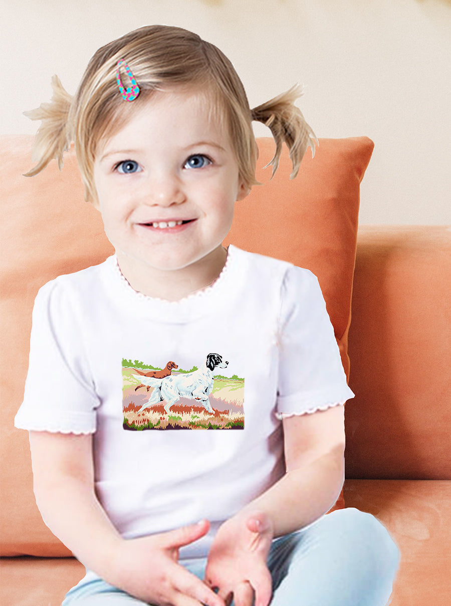 Hunting Dogs In Field Toddler Tee