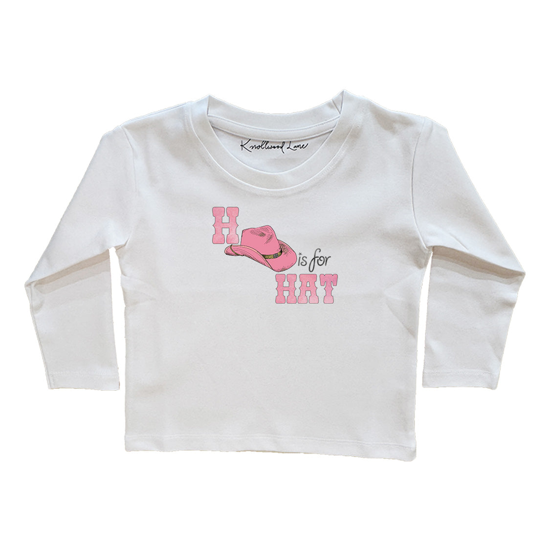 H Is For Hat Pink Toddler Tee