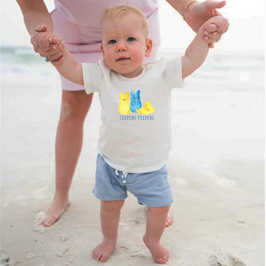 Jeepers Peepers Blue Toddler Tee