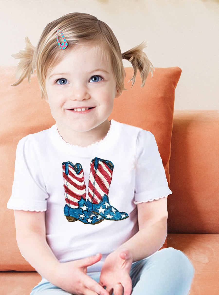 Patriotic Boots Toddler Tee