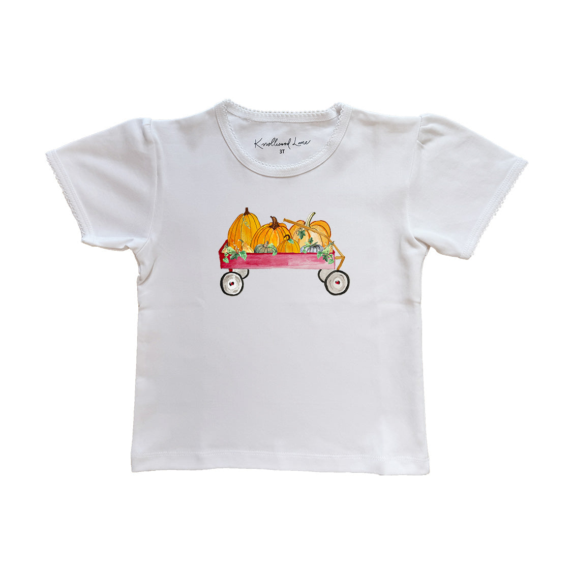 Red Wagon With Pumpkins Toddler Tee