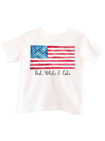 Red, White & Cute Toddler Tee