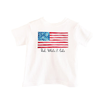 Red, White & Cute Toddler Tee
