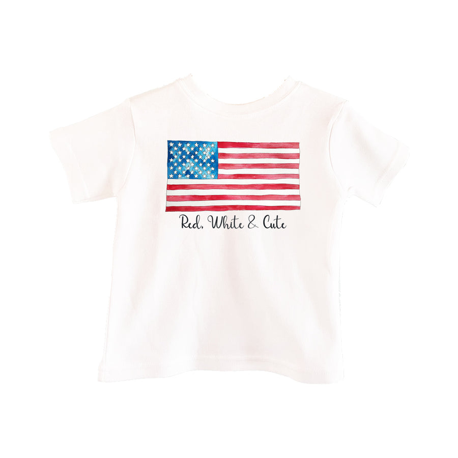 Red, White & Cute Toddler Tee