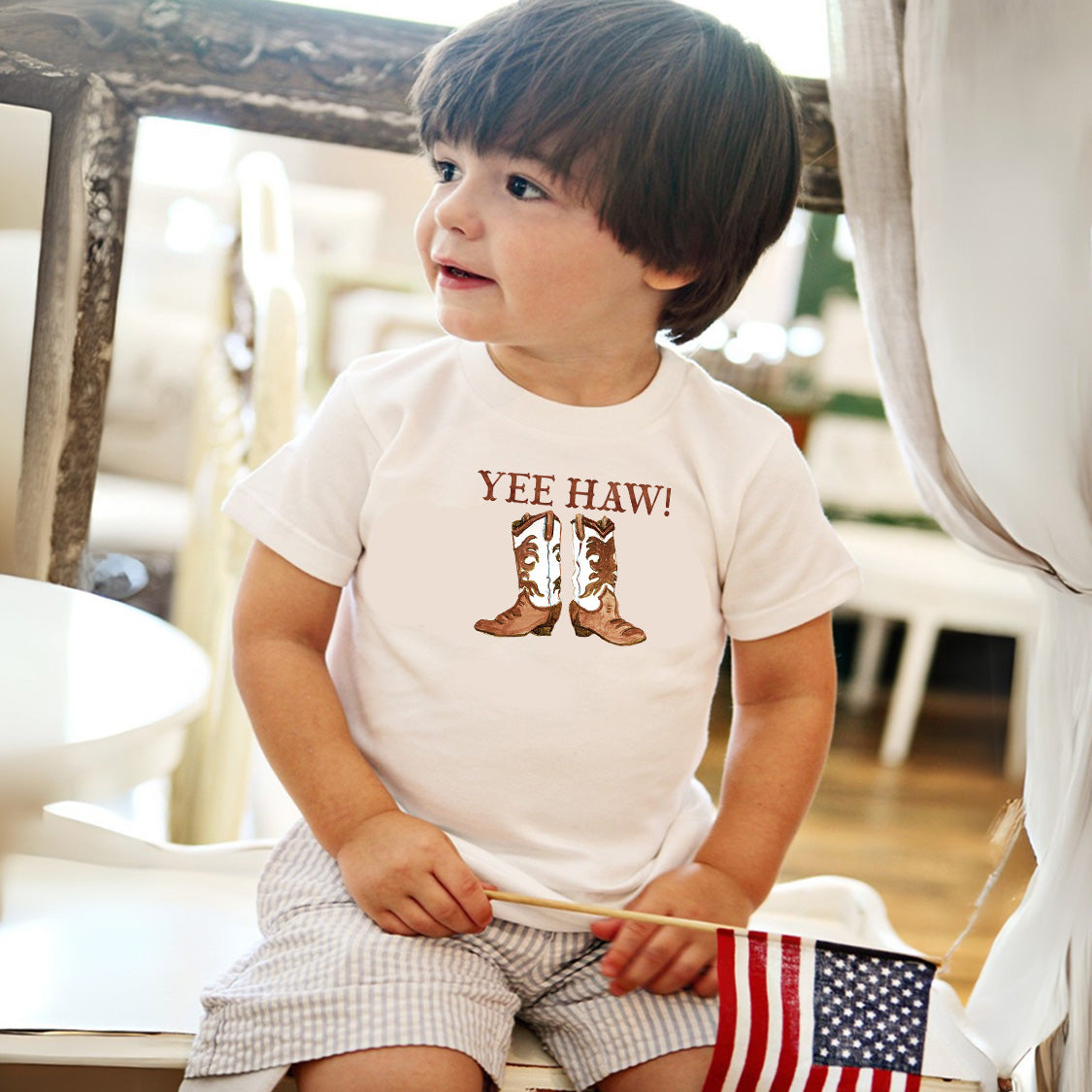 Yee Haw Boots Toddler Tee