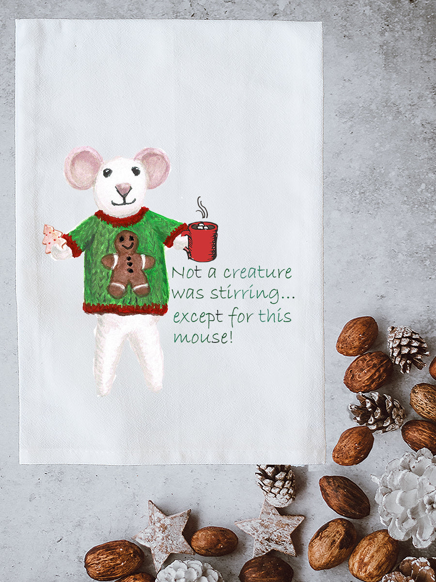 Creature Was Stirring Kitchen Towel