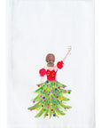 Christmas Tree Lady Kitchen Towel