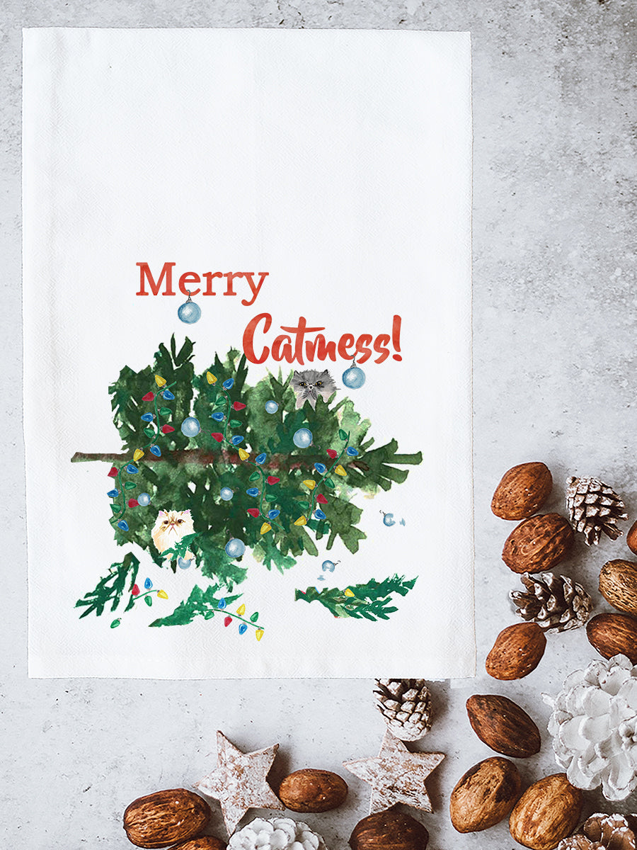 Merry Cat Mess Kitchen Towel