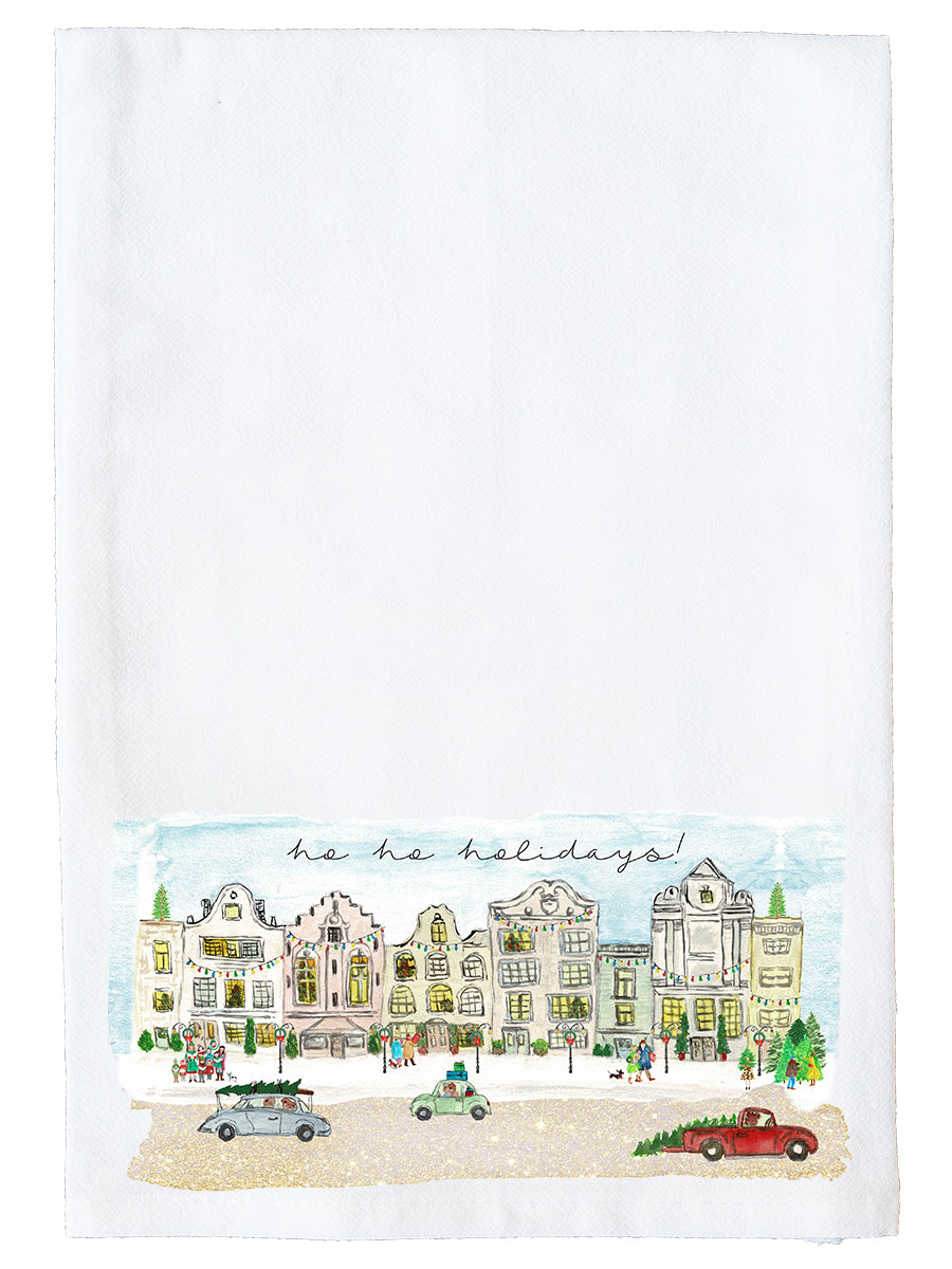 Holidays Cityscape  Kitchen Towel