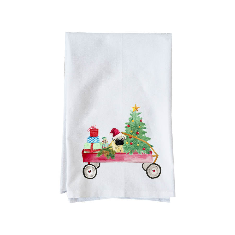 Christmas Wagon Kitchen Towel