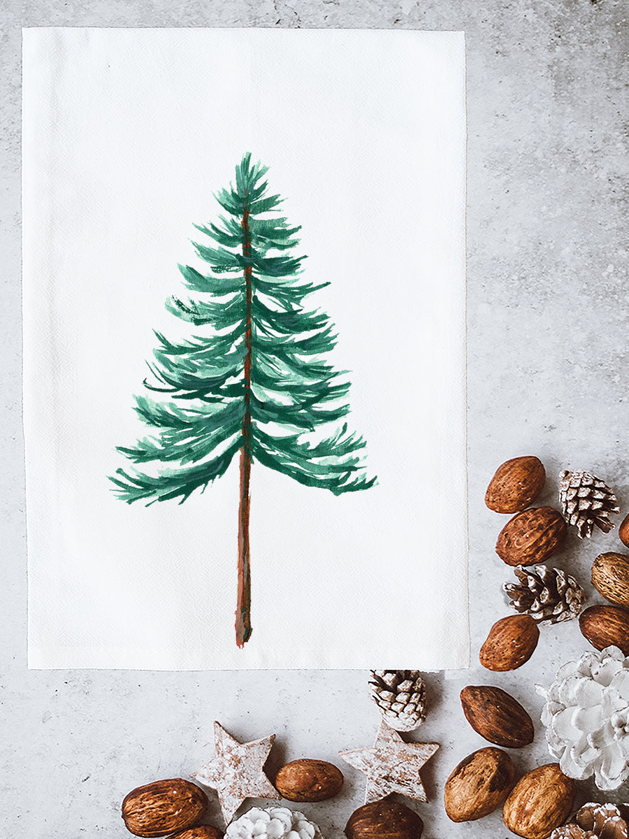 Evergreen Tree Kitchen Towel