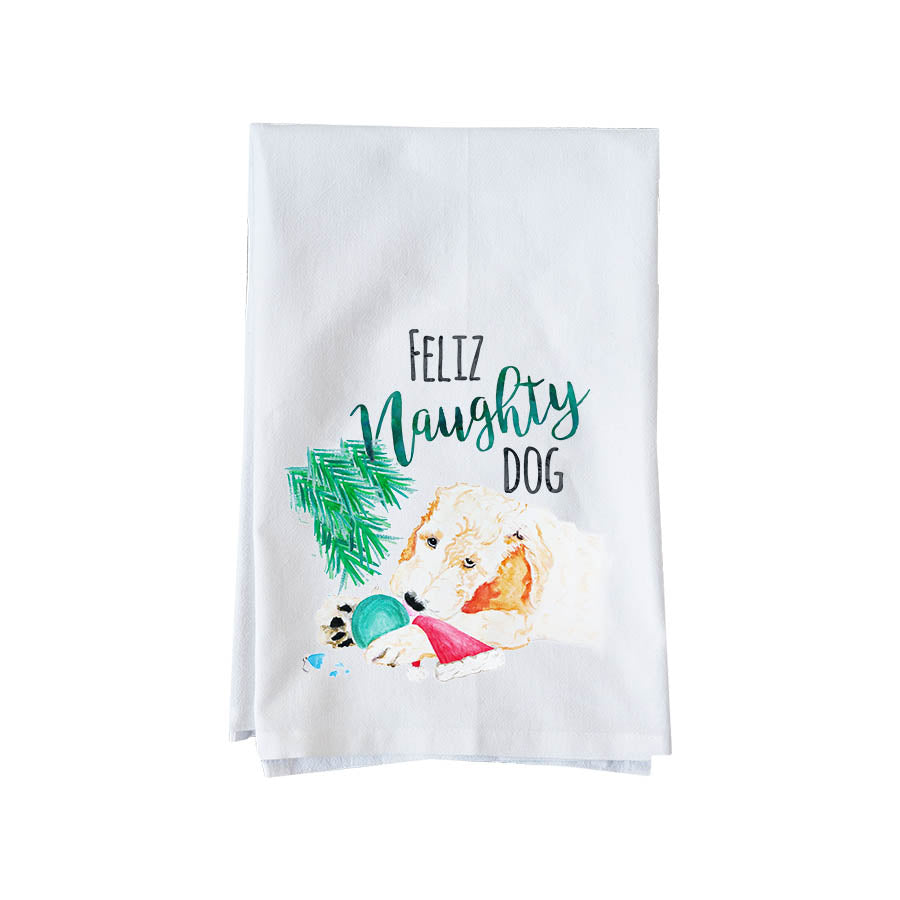 Feliz Naughty Dog Kitchen Towel