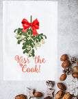 Kiss The Cook Mistletoe Kitchen Towel