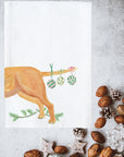 Lab With Ornament On Tail Kitchen Towel