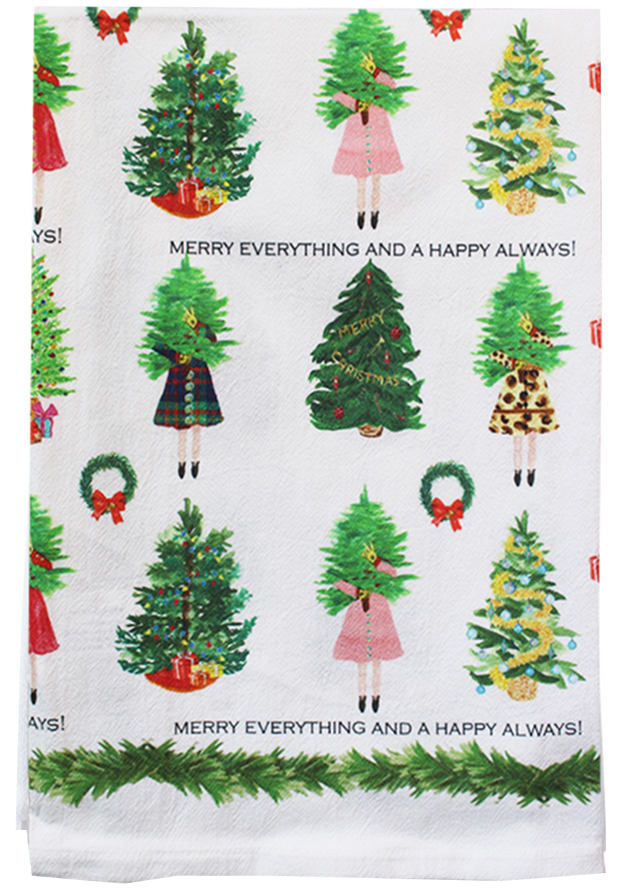 Merry Everything Happy Always Kitchen Towel