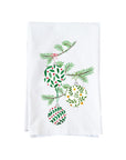 Ornaments On Pine Branches Kitchen Towel