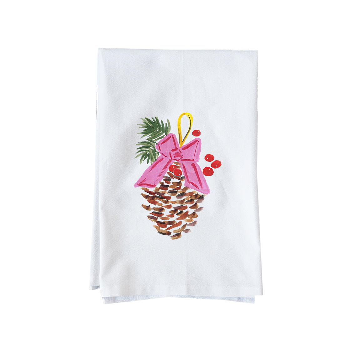 Pinecone Ornament Kitchen Towel
