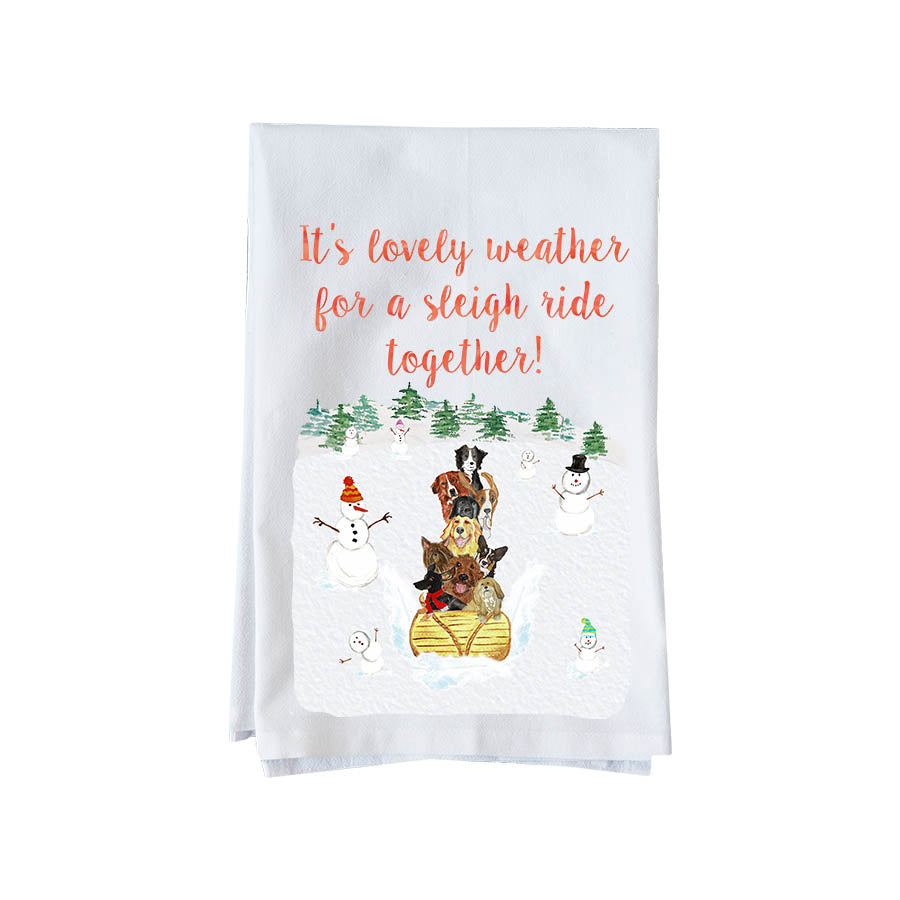 Sleigh Ride Together Kitchen Towel