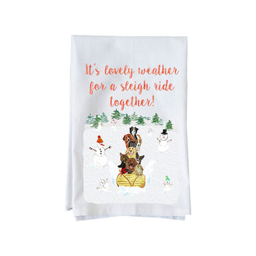 Sleigh Ride Together Kitchen Towel