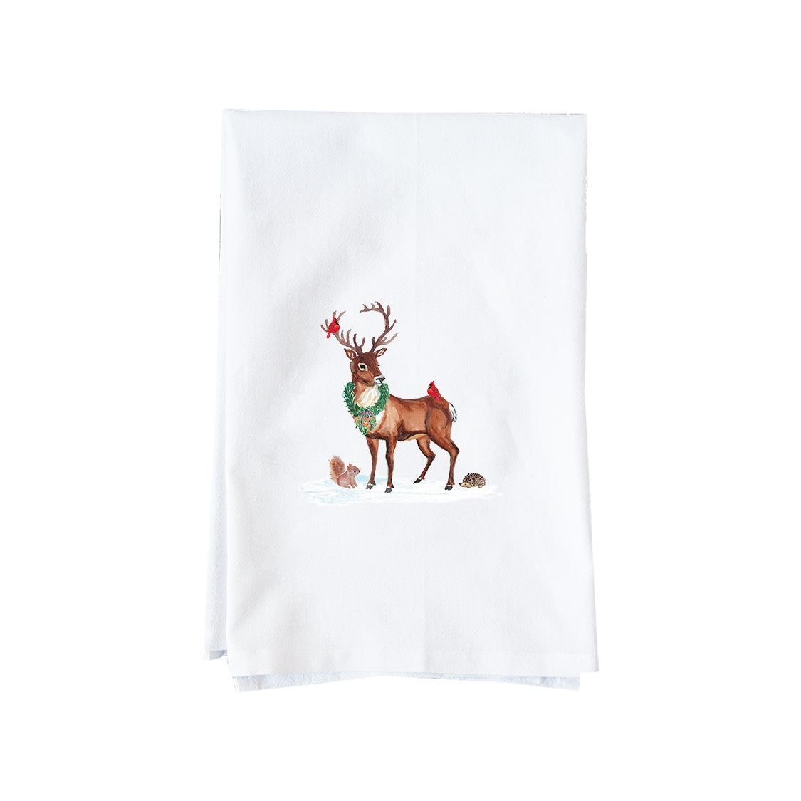 Stag With Animals Kitchen Towel