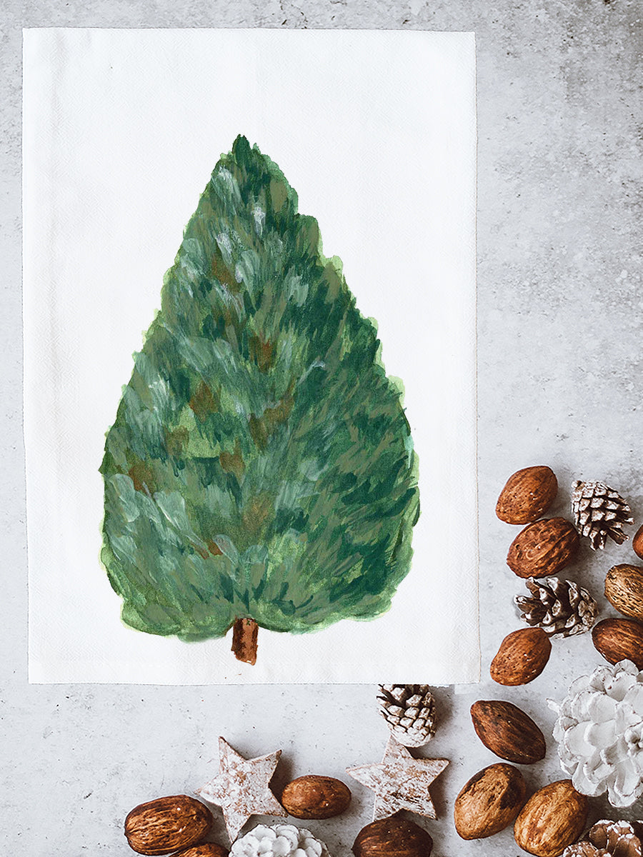 White Cedar Tree Kitchen Towel