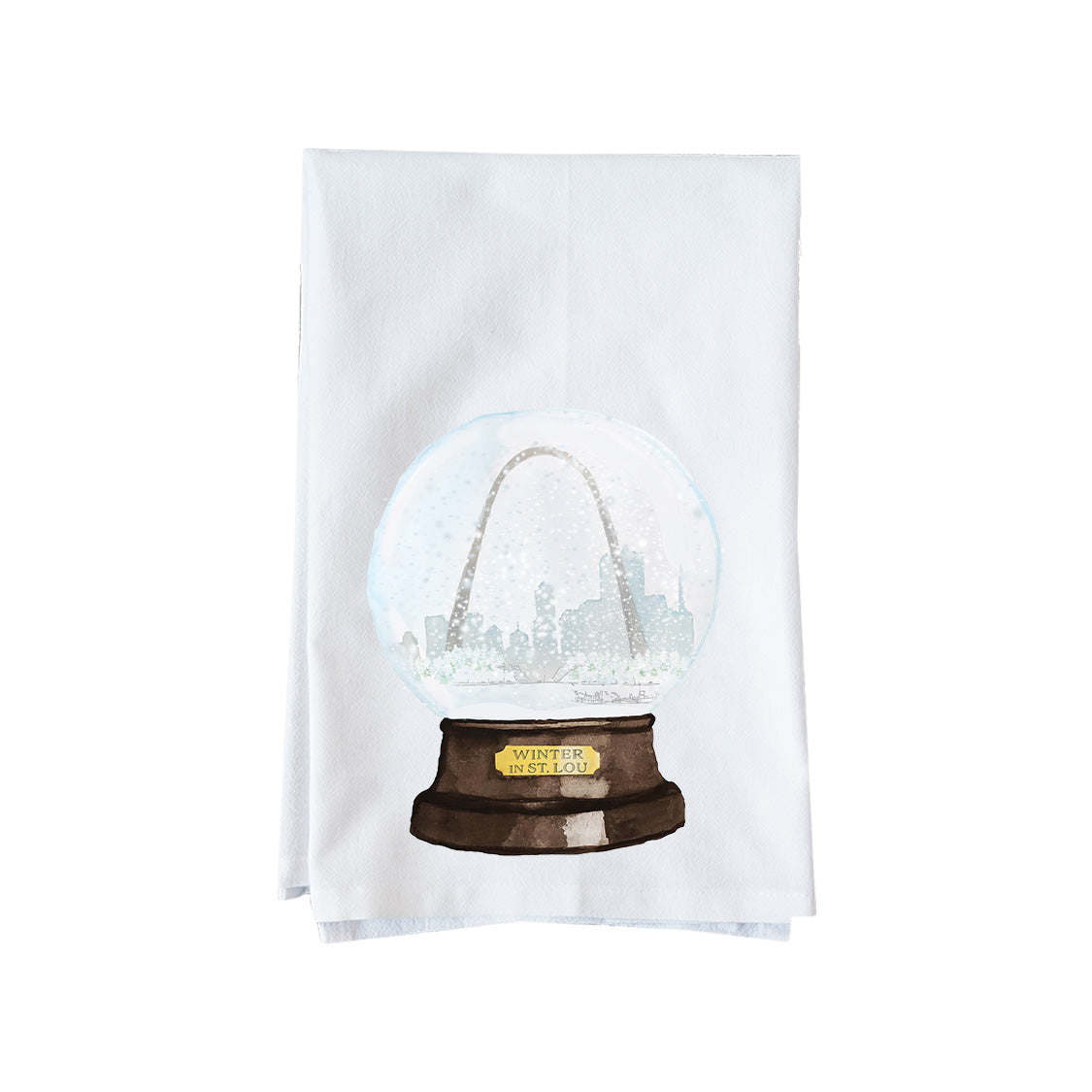 Winter in St. Lou Kitchen Towel