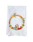 September Wreath with Options Kitchen Towel
