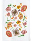 Fall Floral Collage Kitchen Towel