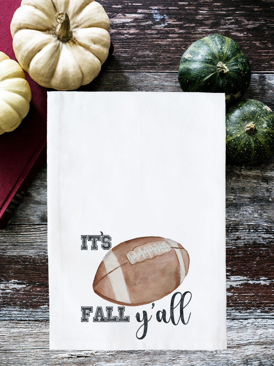 It's Fall Y'all Football Kitchen Towel