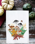 Fall Mushrooms Kitchen Towel