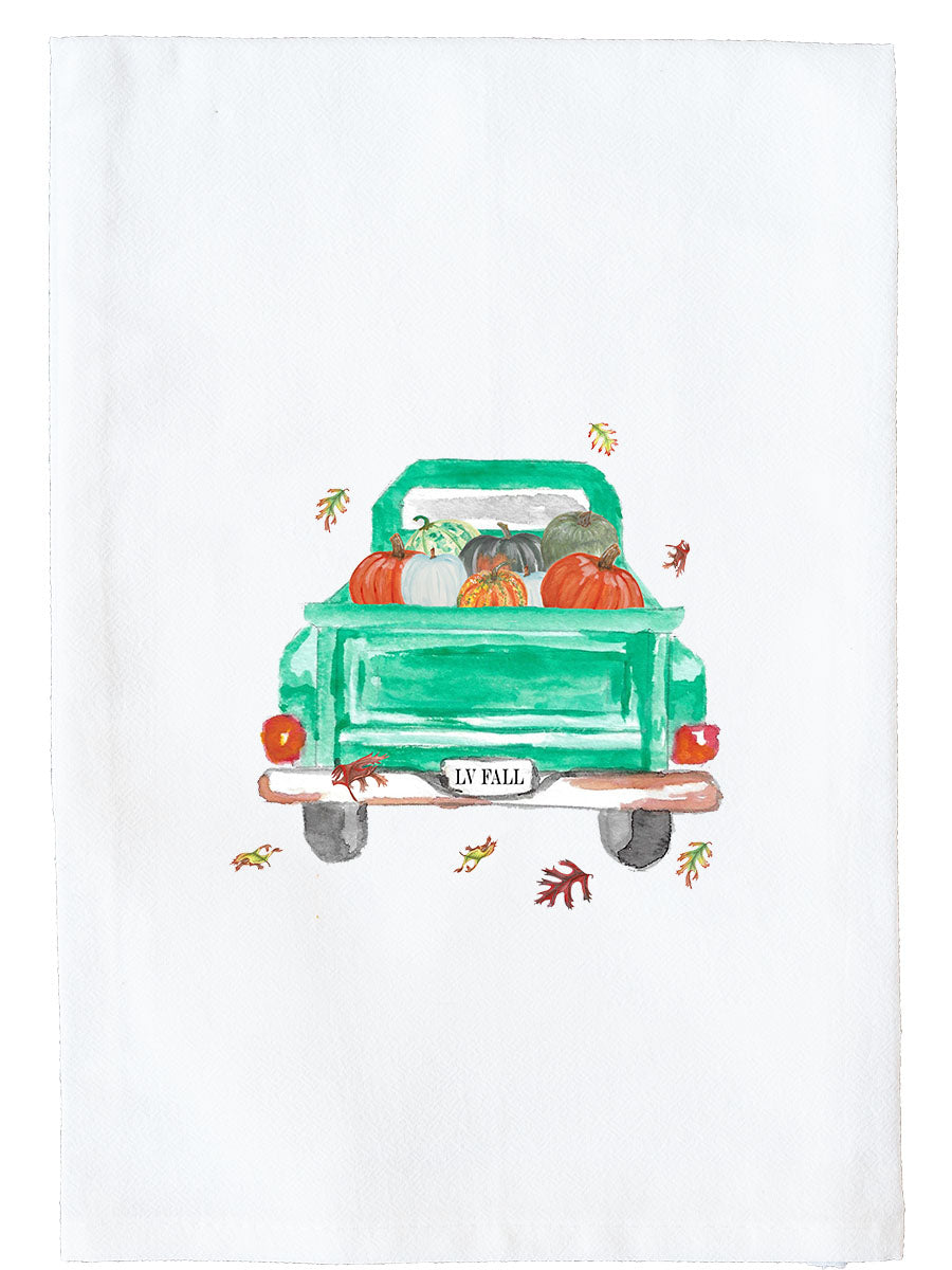 Fall Truck Kitchen Towel