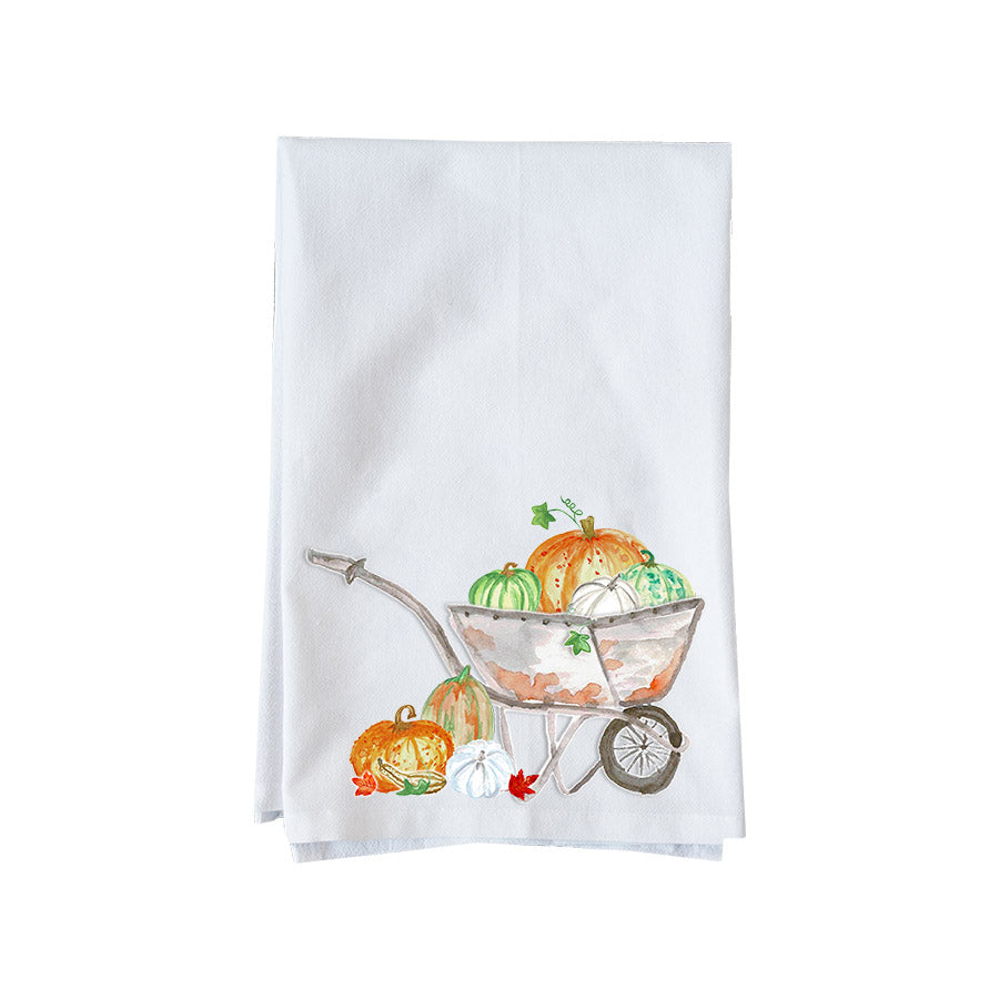 Fall Wheelbarrow Kitchen Towel