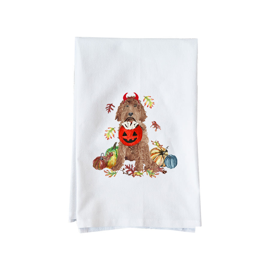 Halloween Doodle Kitchen Towel
