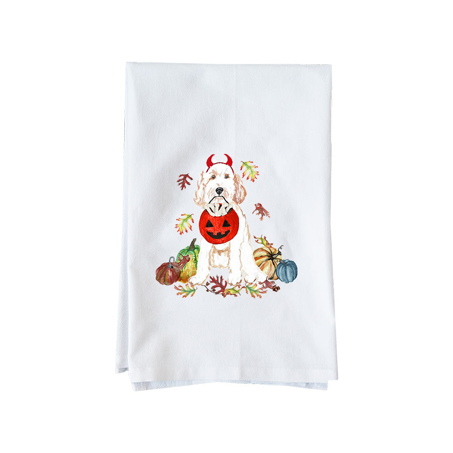 Halloween Doodle Kitchen Towel