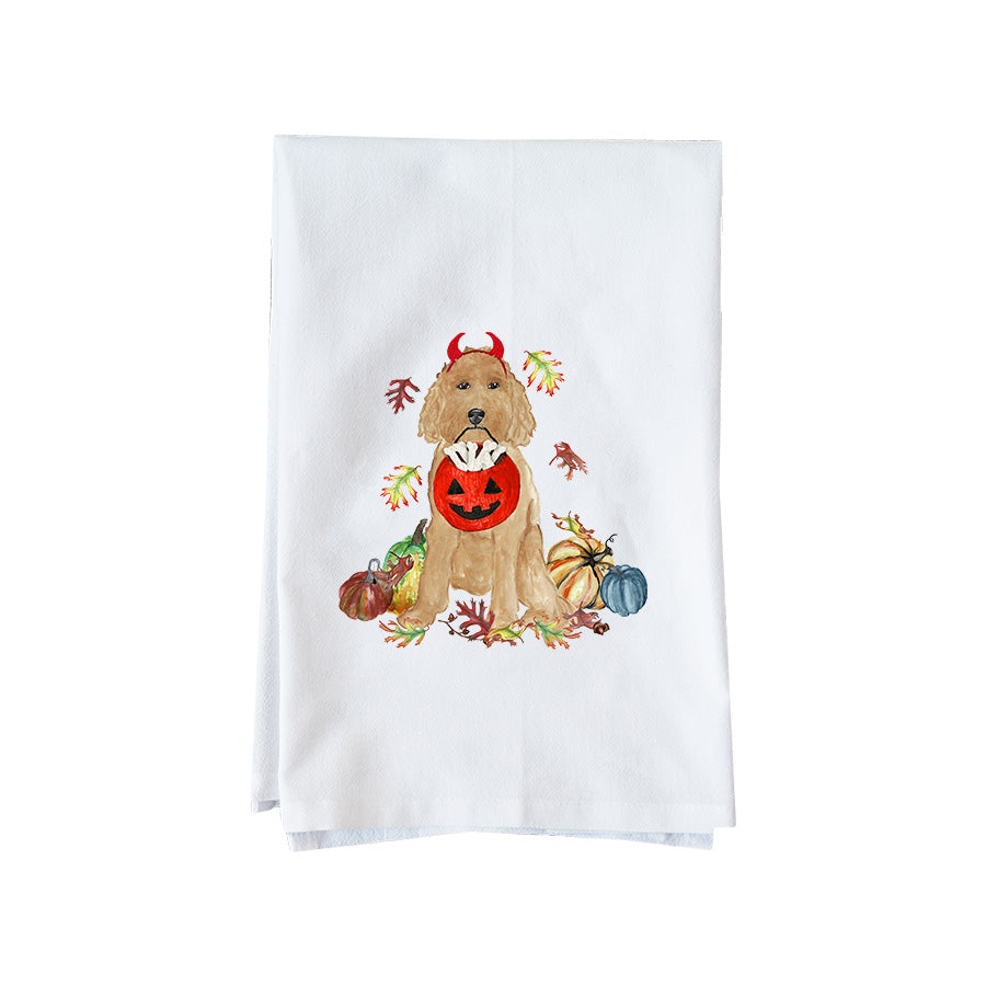 Halloween Doodle Kitchen Towel
