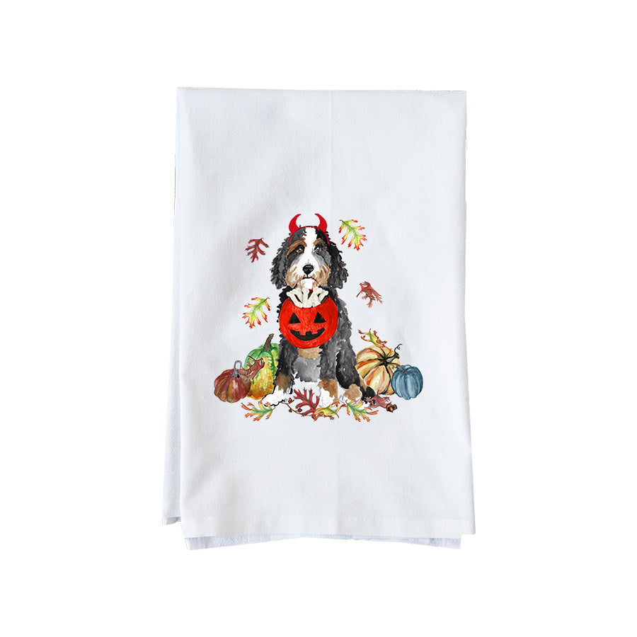 Halloween Doodle Kitchen Towel