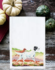 Paint By Number Hunting Dogs In Field Kitchen Towel