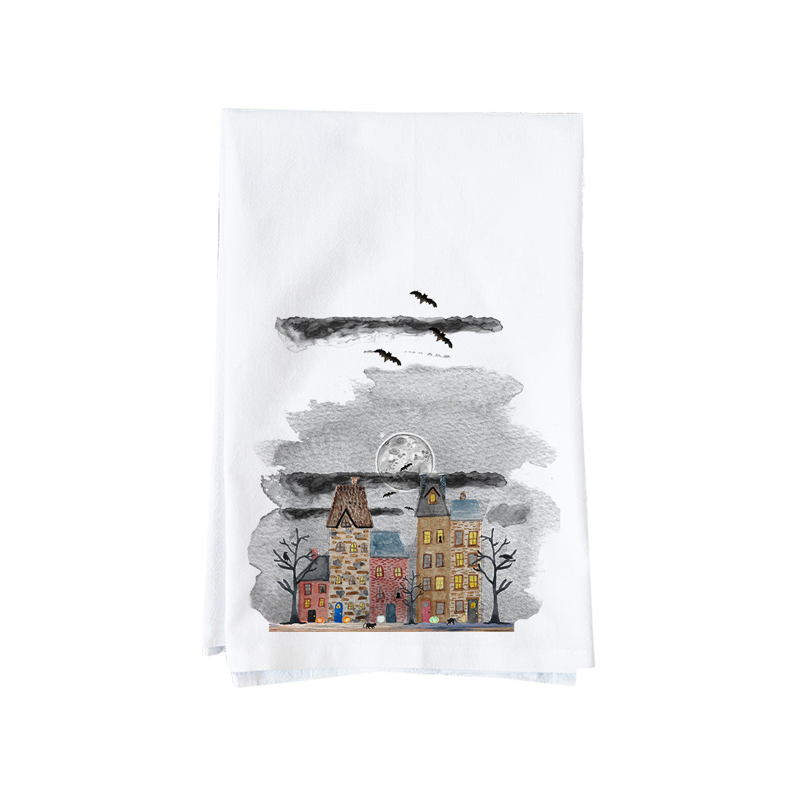 Haunted Houses Kitchen Towel