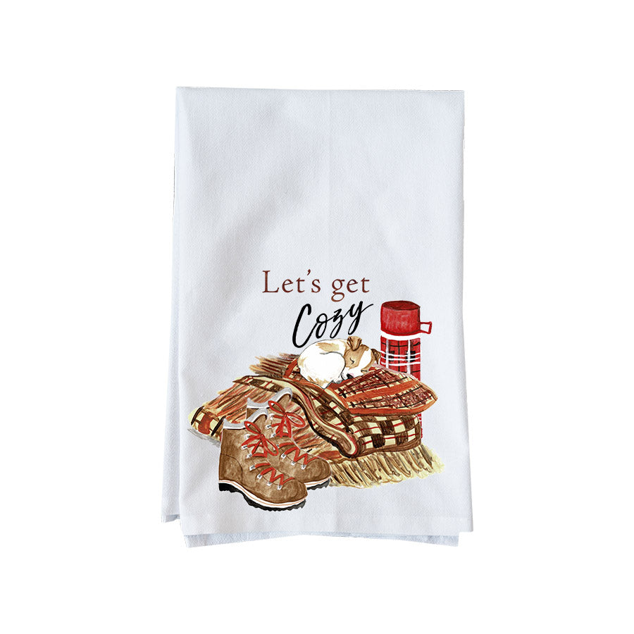 Let's Get Cozy Kitchen Towel