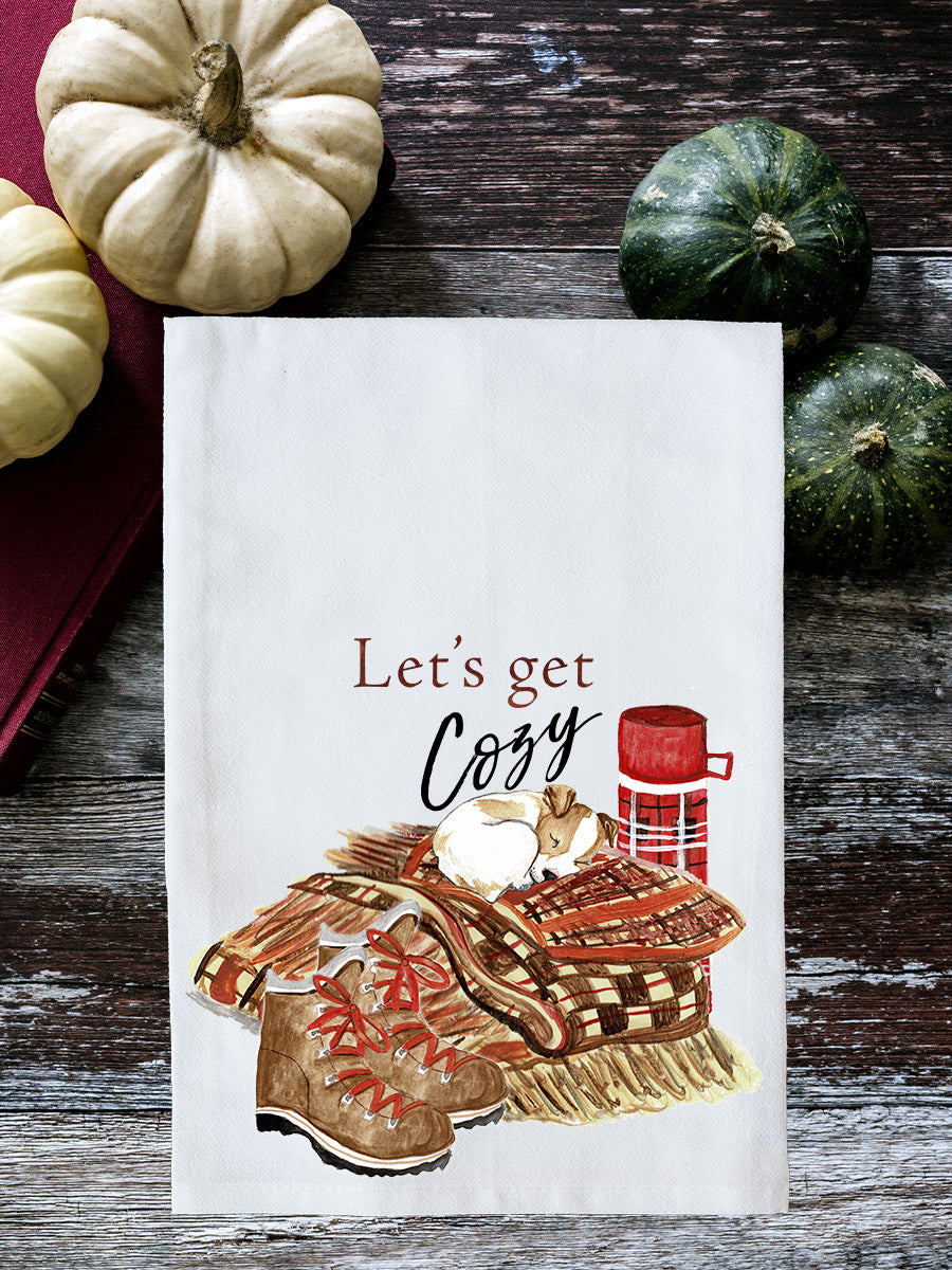 Let's Get Cozy Kitchen Towel