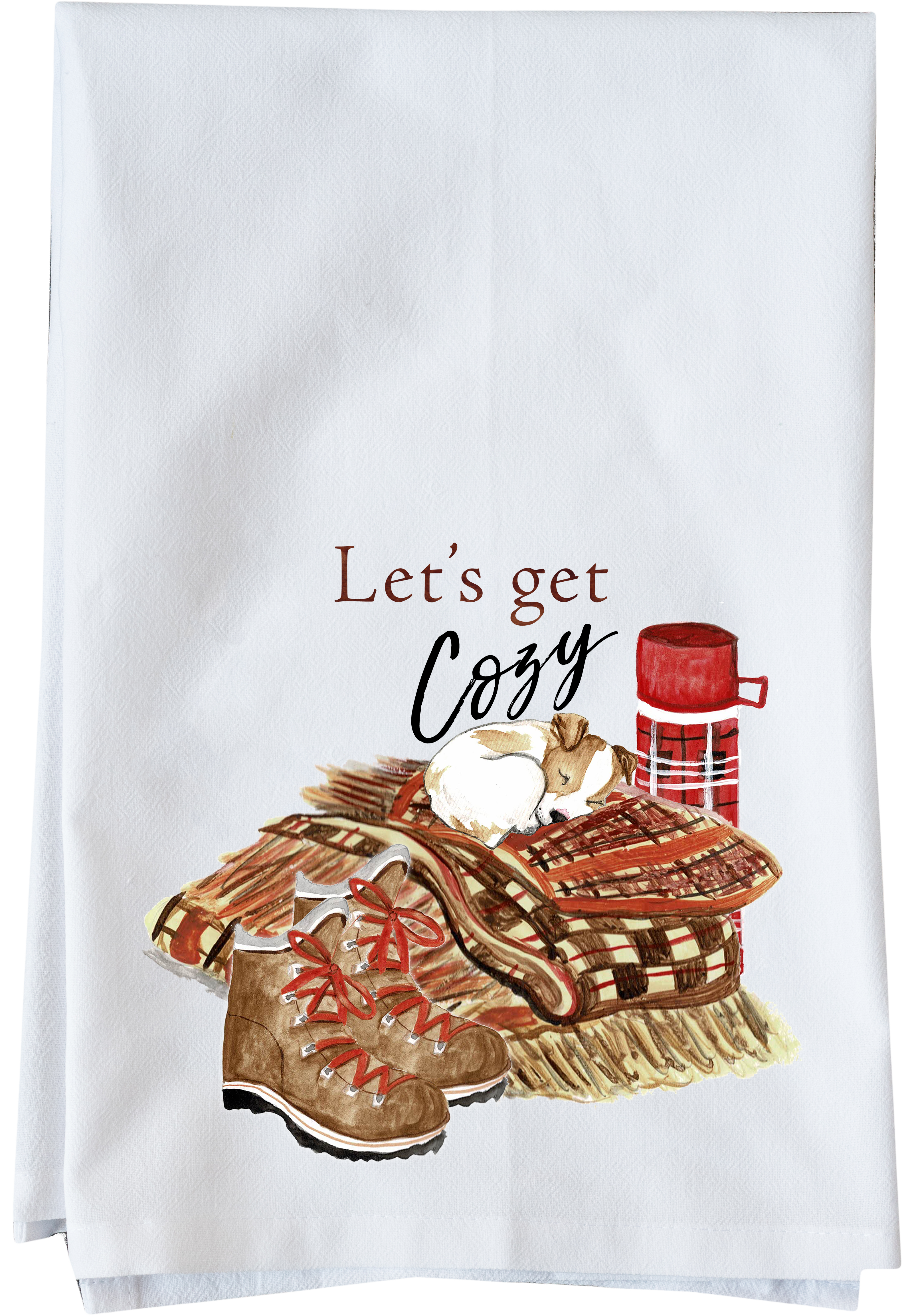 Let's Get Cozy Kitchen Towel