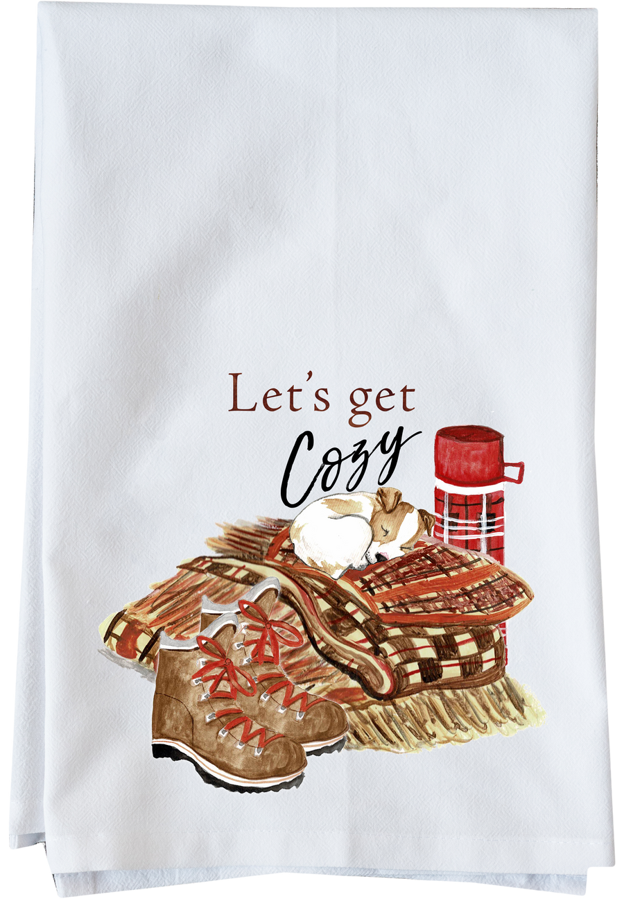 Let's Get Cozy Kitchen Towel